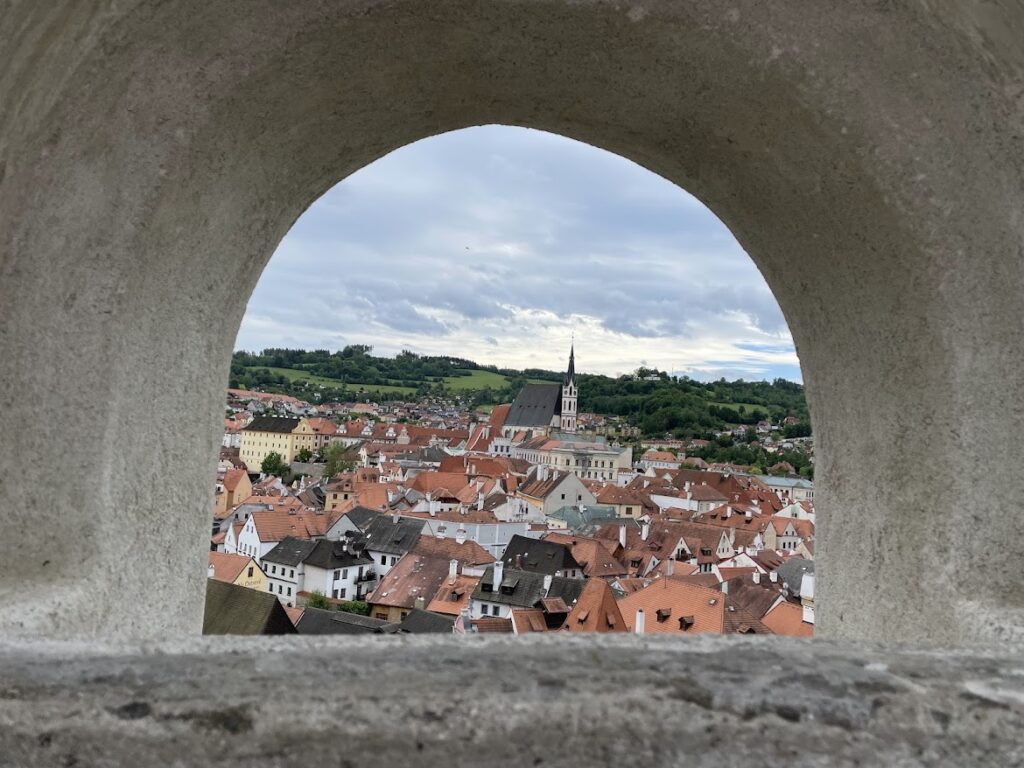 Český Krumlov view from bridge