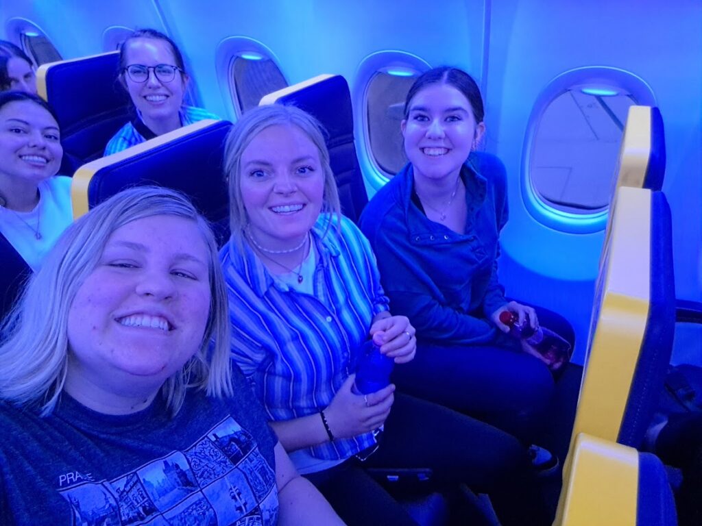 Airplane selfie