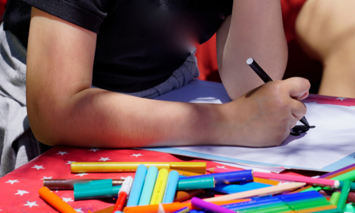 Someone drawing